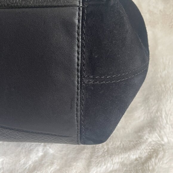 COACH Lexy Mixed Leather Suede Large Shoulder Bag - Picture 9 of 16